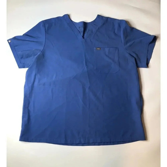 Figs Technical Collection Blue Scrub Top Size XXL - Picture 1 of 7